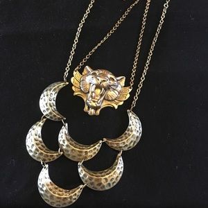 Antique brass necklaces